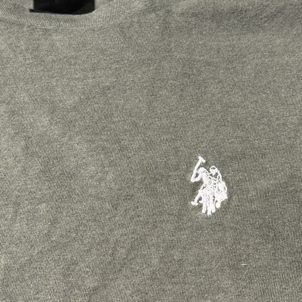U.S. Polo Assn. Men's Forest Green Long Sleeve Tee - Picture 2 of 6